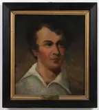 HISTORICAL PORTRAIT OF NICHOLAS PHILIP TRIST (VIRGINIA, 1800-1874) by Fanny M. Burke, oil on canvas, sold Jun 2024