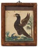 Untitled by Pennsylvania Folk Art Drawing, watercolor and ink on paper, sold Jun 2024