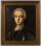 BRITISH / SCOTTISH ROYALTY PORTRAIT by Carl Frank Ruhnau, oil on canvas, sold Apr 2024