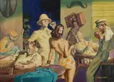 Untitled by William Henry Wolf, WATERCOLOR ILLUSTRATION ART, sold Apr 2024