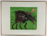 This Dog Ate a Child by Jacek Sroka, Lithograph, sold Nov 2021