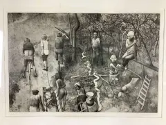In a Dark Time by David H. Becker, Engraving, sold Nov 2021