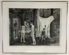 Union Grove Picnic by David H. Becker, Engraving, sold Nov 2021