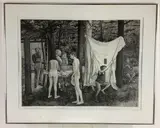 Union Grove Picnic by David H. Becker, Engraving, sold Nov 2021