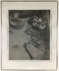 Last Day by David H. Becker, Engraving, sold Nov 2021