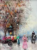 Untitled by Johnny Gaston, Oil on canvas, sold Nov 2021