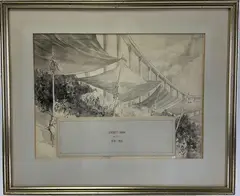 Untitled by Everett Shinn, Mixed media, sold Nov 2021