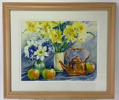 Copper Kettle by Joseph Hoover, Watercolor and acrylic, sold Nov 2021