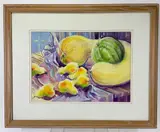 Mixed Company by Joseph Hoover, Watercolor, sold Nov 2021