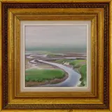 The Lubec Channel by Adolf Ferdinand Konrad, Oil on canvas, sold Nov 2021