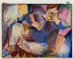 Untitled by Helen Malta, Oil on canvas, sold Nov 2021