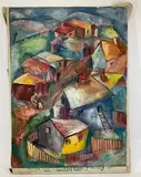Untitled by Helen Malta, Oil on canvas, sold Nov 2021