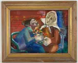 Untitled by Helen Malta, Oil on board, sold Nov 2021