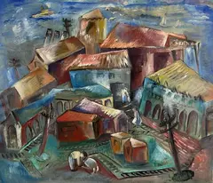 Untitled by Helen Malta, Oil on canvas, sold Nov 2021