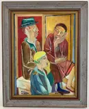 Untitled by Helen Malta, Oil on board, sold Nov 2021