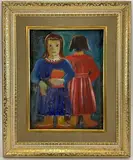 Untitled by Helen Malta, Oil on board, sold Nov 2021
