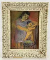 Untitled by Helen Malta, Pastel on paper, sold Nov 2021