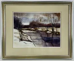 Untitled by Ray Overpeck, Watercolor, sold Dec 2021