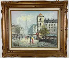 Untitled by Caroline C. Burnett, Oil on board, sold Dec 2021