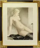 My Model by Louis Icart, Drypoint etching, sold Dec 2021