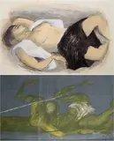 Untitled by Benton Murdoch Spruance, Watercolor and pen, sold Dec 2021