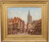 Liseaux, France by Pierre Le Boeuff, Oil on canvas, sold Dec 2021