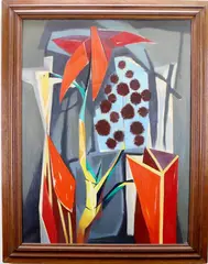 Untitled by Richard Rogers, oil on canvas, sold Dec 2021