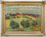 Untitled by Mary Bean, oil on canvas, sold Dec 2021