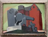 Monument by Richard Rogers, Oil on canvas, sold Dec 2021