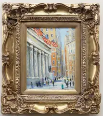 Untitled by Christopher G. Willett, Oil on board, sold Dec 2021