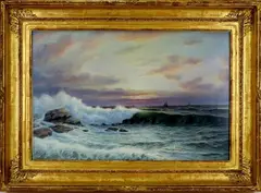 Untitled by Edward Moran, Watercolor, sold Dec 2021