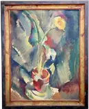 Calla (Lily) by Richard Rogers, Oil on canvas, sold Dec 2021