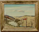 Lehigh County Scene by Walter Emerson Baum, Oil on board, sold Dec 2021