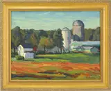Kellers Farm by John Kane, Oil on canvas, sold Dec 2021