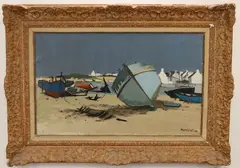 Untitled by Robert Humblot, Oil on canvas, sold Dec 2021