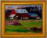 Applebacksville by John Kane, Oil on canvas, sold Dec 2021
