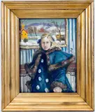 Untitled by Christopher G. Willett, Oil on board, sold Dec 2021