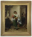 Untitled by Friedrich Bindewald, Oil on canvas, sold Dec 2021
