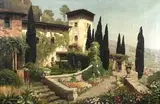 San Remo by Alois Arnegger, Oil on canvas, sold Dec 2021