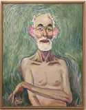 Self Portrait #1 Self Loathing by Tom King, Oil on canvas, sold Dec 2021