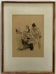 Zamboula-Polka by Henri de Toulouse-Lautrec, Lithograph of Lautrec's "Zamboula-Polka", sold Dec 2021