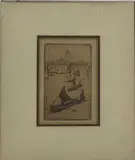 St. Pauls over Waterloo by Joseph Pennell, Engraving titled "St, sold Dec 2021