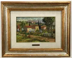 Untitled by Renzo Paoletti, Oil on board, sold Jan 2022