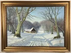 Untitled by Kai Jeppe Drews, oil on canvas, sold Jan 2022