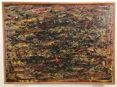 Untitled by Bears the Signature Jackson Pollock, Oil on canvas, sold Jan 2022