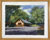 Untitled by Tom King, Oil on board, sold Jan 2022