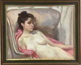 Kristen by Tom King, Oil on canvas, sold Jan 2022