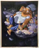 Ho Hum by Tom King, Oil on canvas, sold Jan 2022