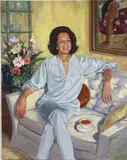 Bernice King, 1983, Beloved Wife of the Artist, Tom King by Tom King, Oil on canvas, sold Jan 2022