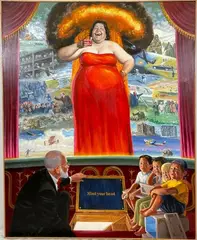 Untitled by Tom King, Oil on canvas, sold Feb 2022